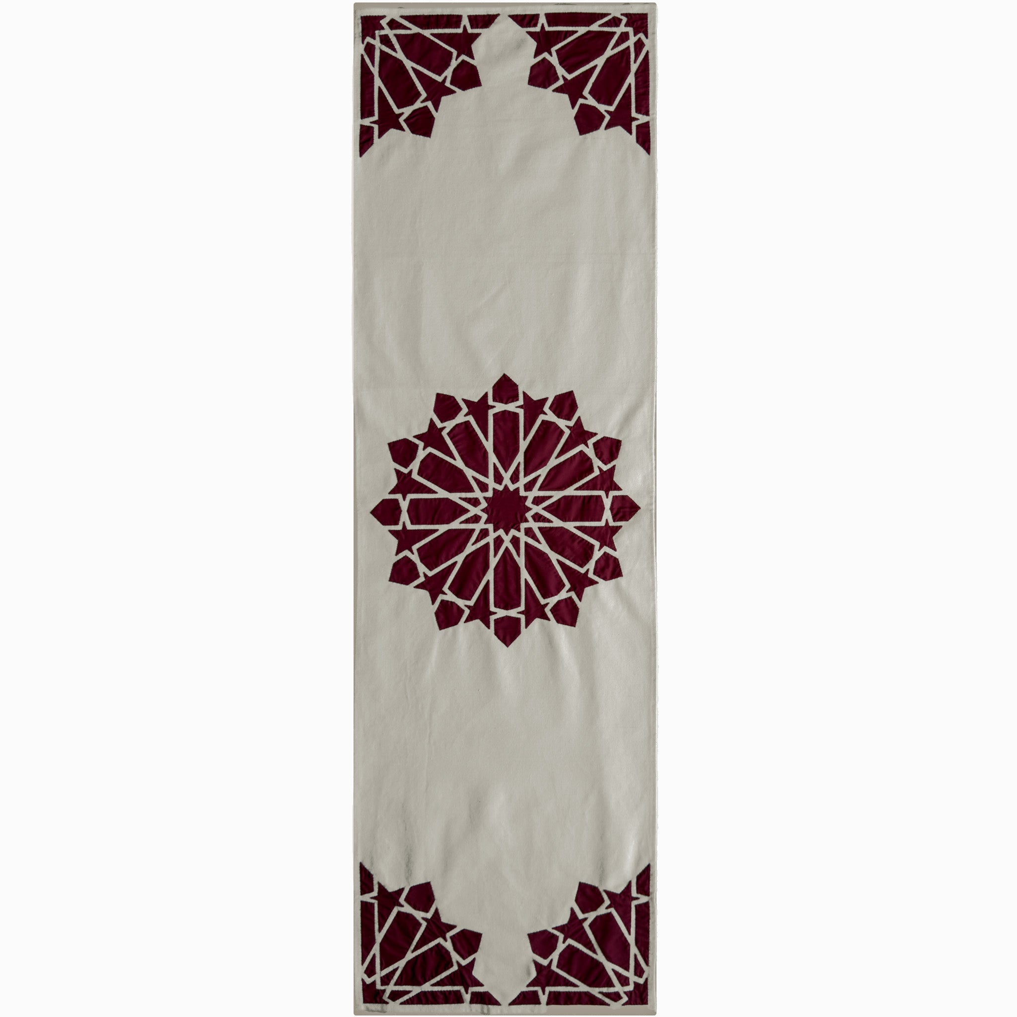Burgundy Najmi Khayamiya Rectangular Runner