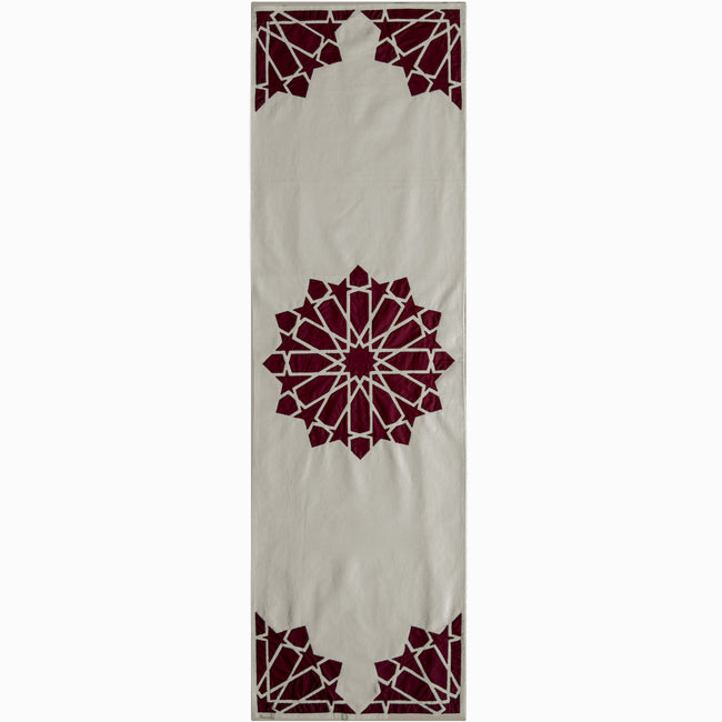 Burgundy Najmi Khayamiya Rectangular Runner