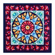 Celestial Star Bloom Khayamiya Wall Art