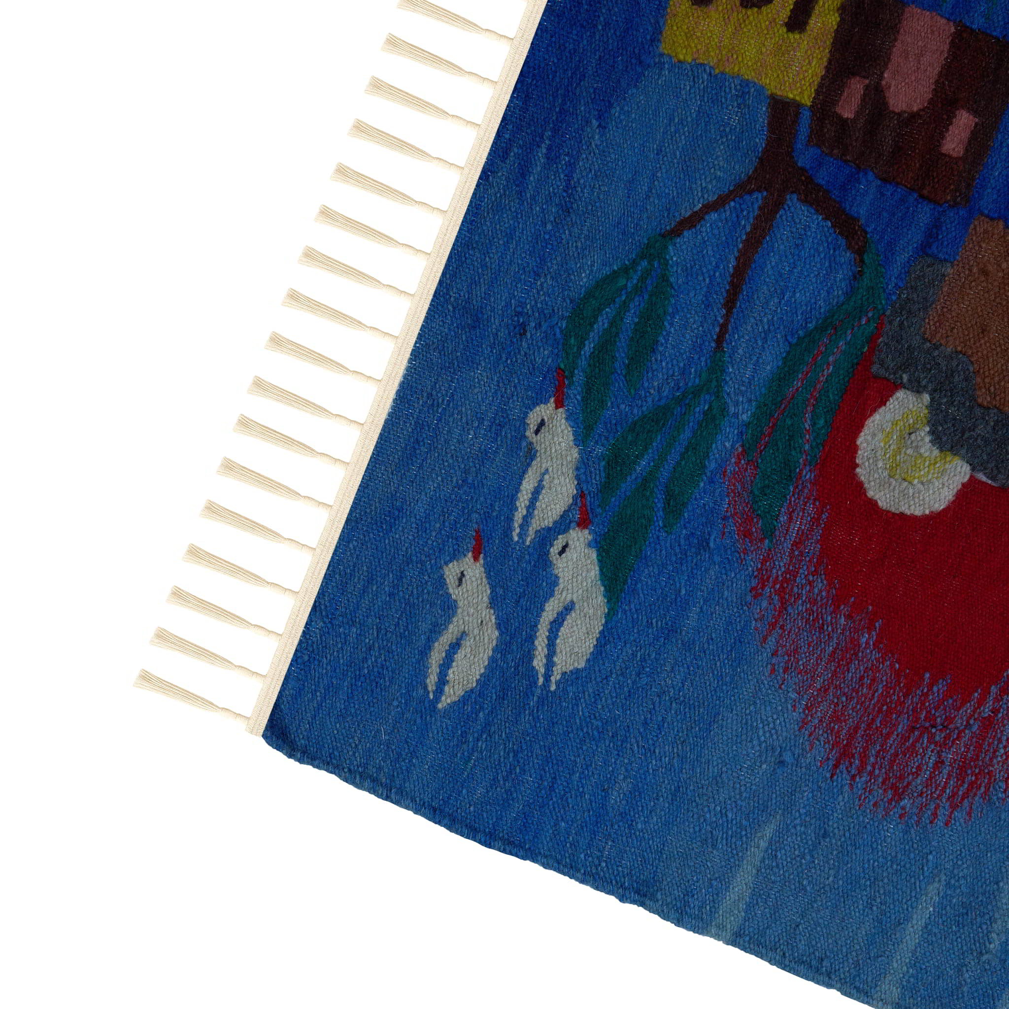 Colorblock Village Tapestry Handwoven Rug