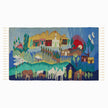 Colorblock Village Tapestry Handwoven Rug