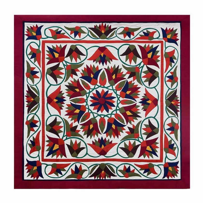 Dawn Lotus Rosette Khayamiya Wall Art