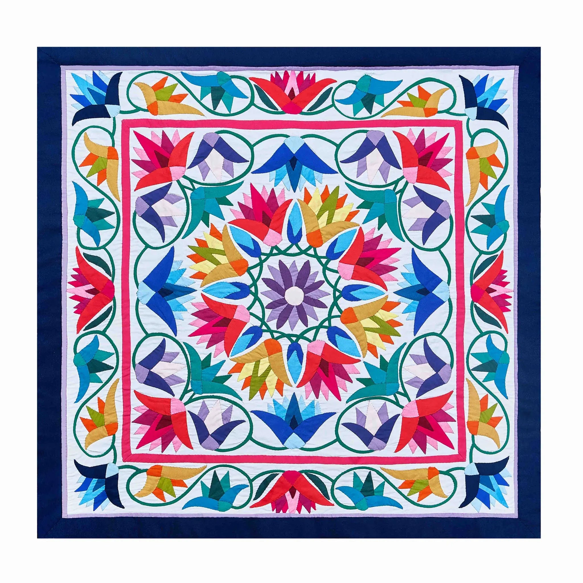 Festival Lotus Rosette Khayamiya Wall Art