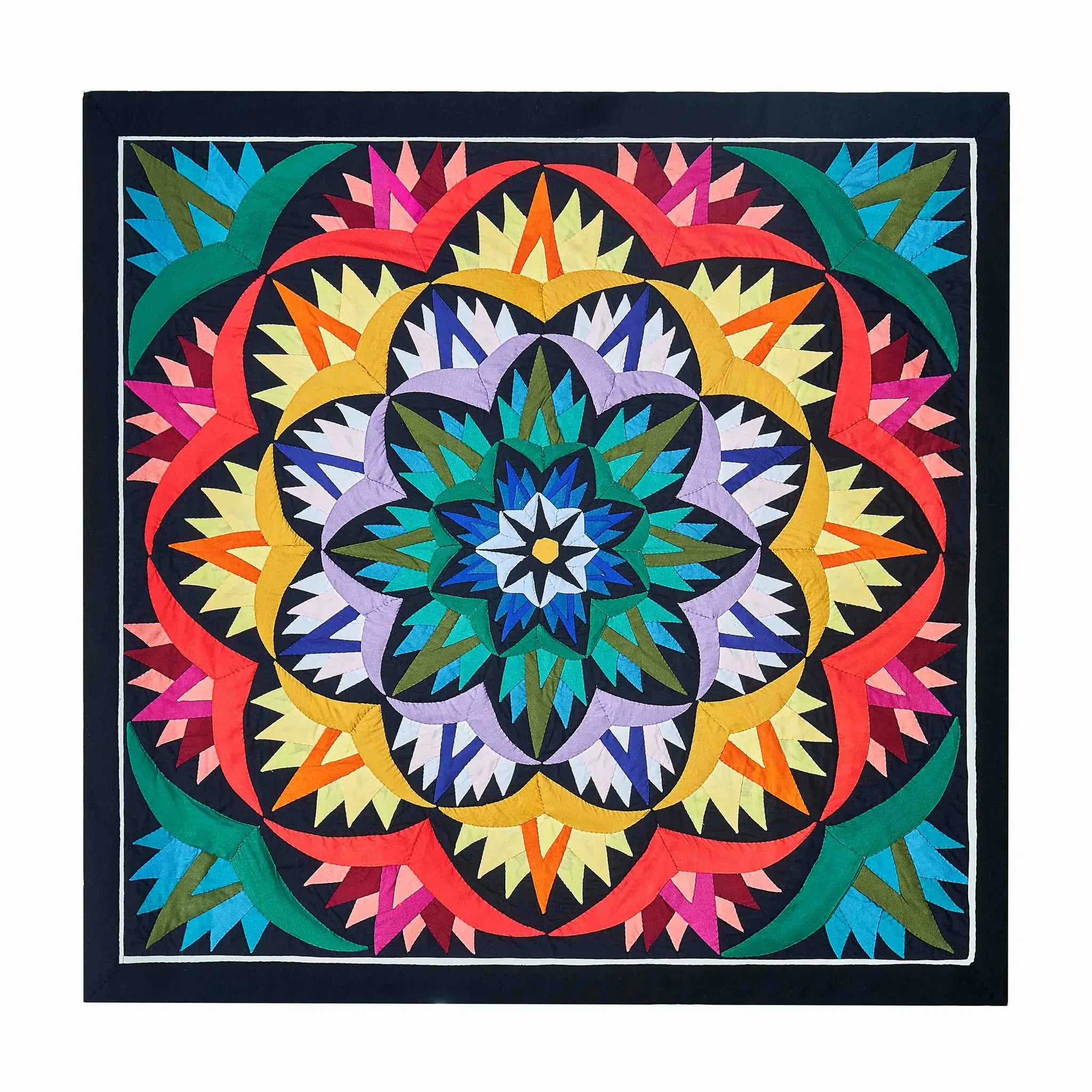 Lotus Night Radiance Khayamiya Wall Art