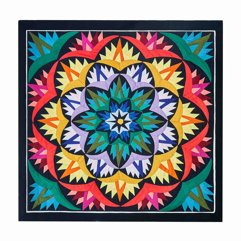 Lotus Night Radiance Khayamiya Wall Art